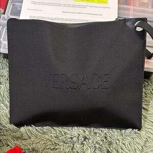 Versace Black Toiletry Bag